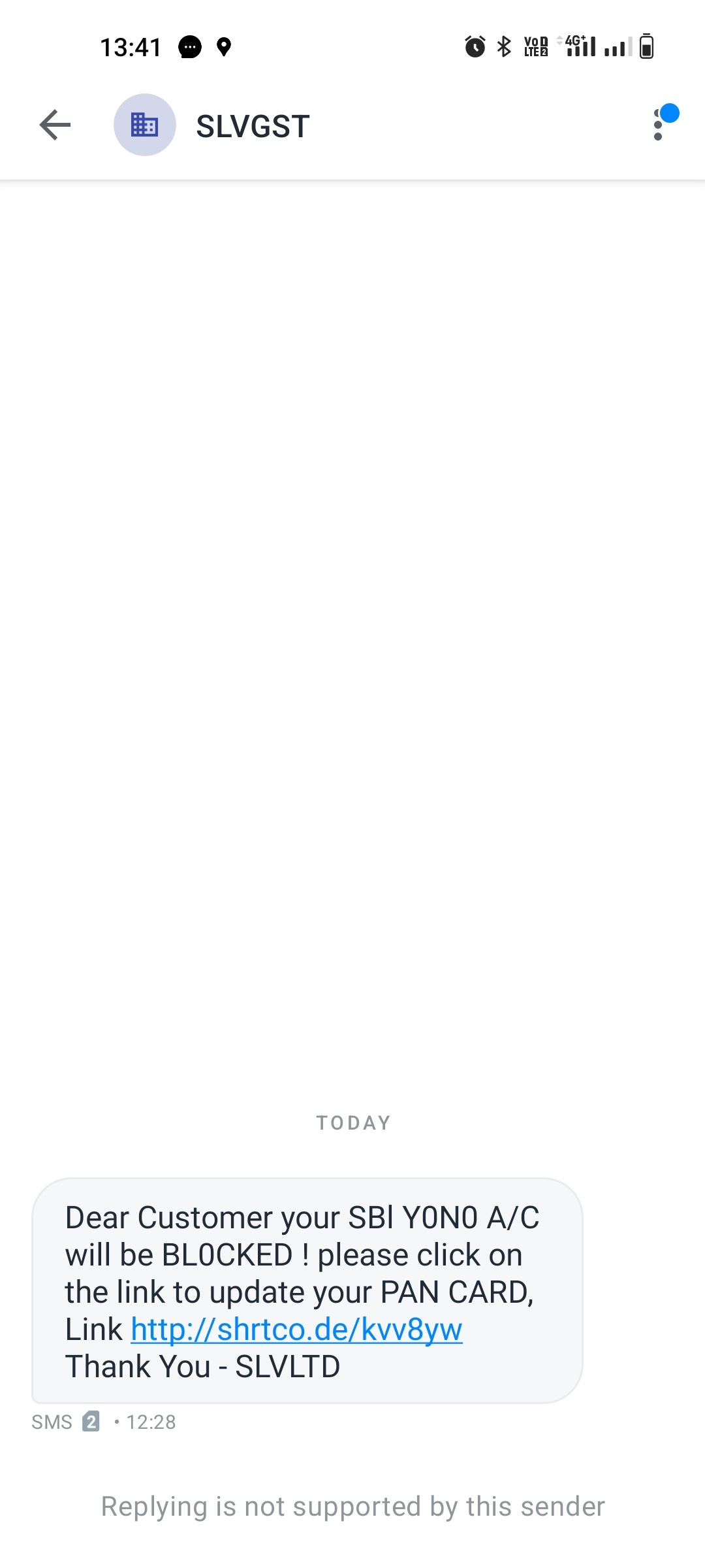 SBI Yono genuine SMS from company sender id